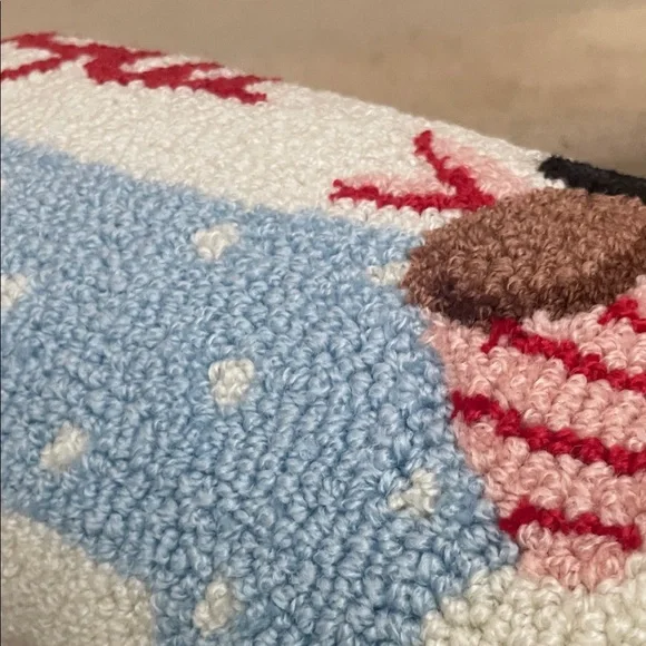 Dachshund Decorative hooked Pillow with Red Heart - Picture 7 of 7